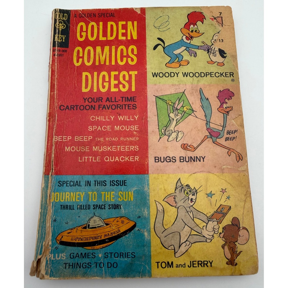 Vintage Gold Key Golden Comics Digest No 12 1970 Bugs Bunny Woody Woodpecker